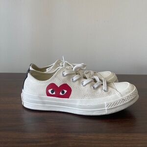 Comme des Garcons PLAY x Converse Chuck Taylor Hidden Heart Low Top Sneaker